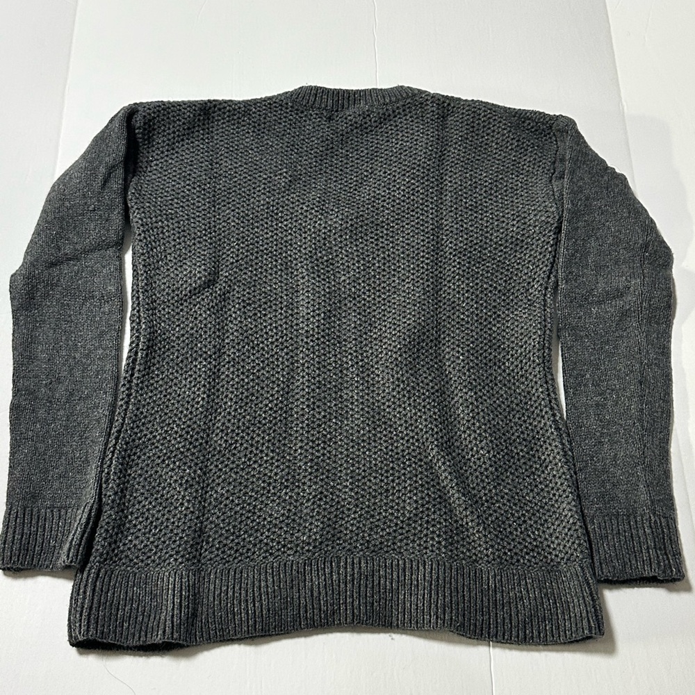 Banana Republic Charcoal Textured Knit Pullover